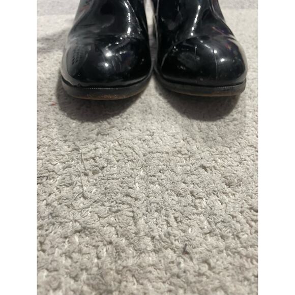 La Barca Charol Botine Chelsea Boots Men's Size 10 Slip On Patent Leather Black - Picture 12 of 16